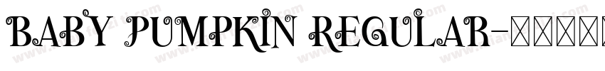 Baby Pumpkin Regular字体转换